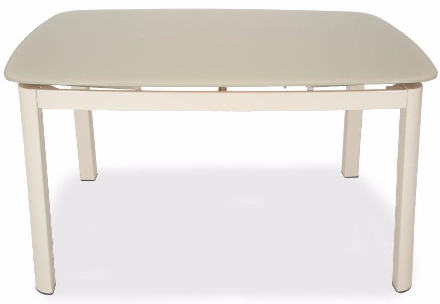 Стол стеклянный DT6236B раскладной beige (s220)