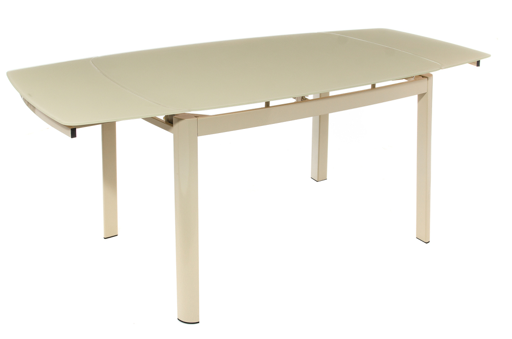 Стол стеклянный DT6236B раскладной beige (s220)