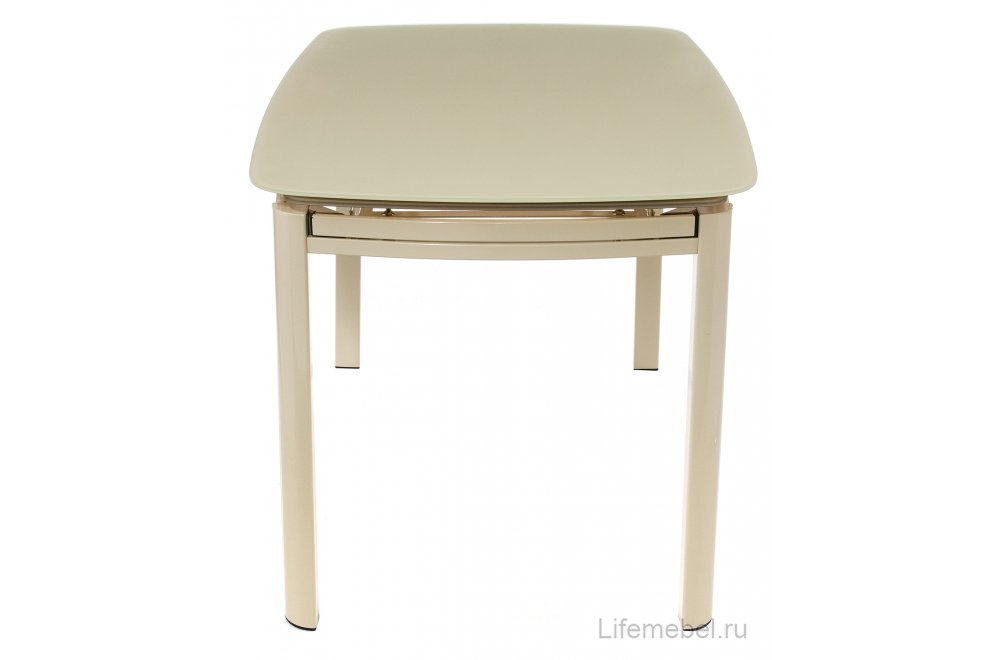 Стол стеклянный DT6236B раскладной beige (s220)
