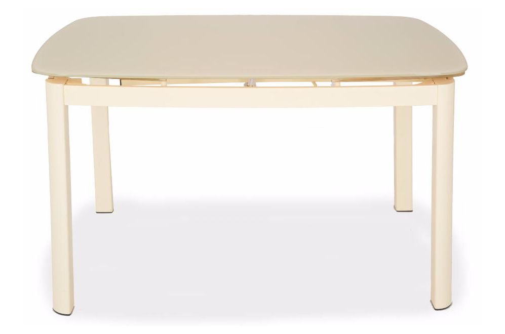 Стол стеклянный DT6236B раскладной milk (h31)