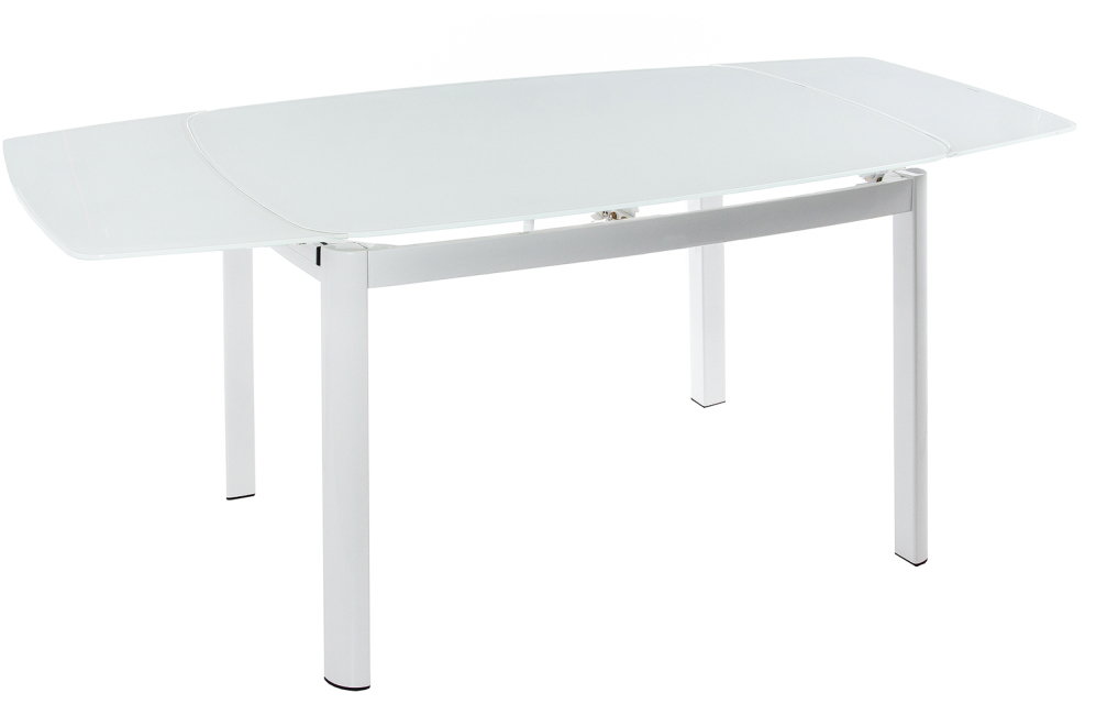 Стол стеклянный DT6236B раскладной super white