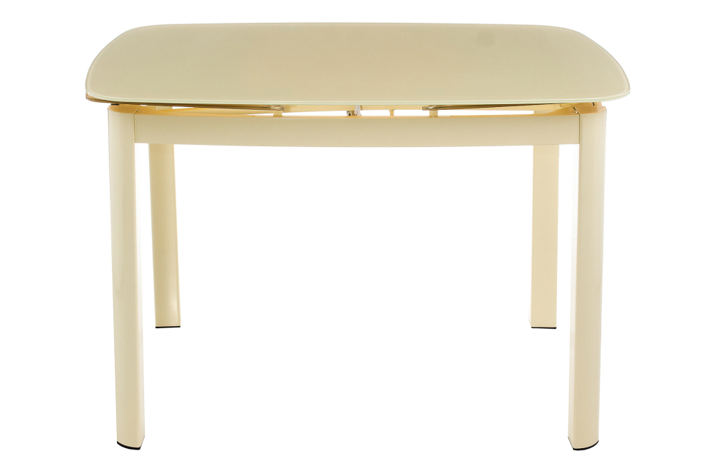 Стол стеклянный DT6236C раскладной milk (h31)