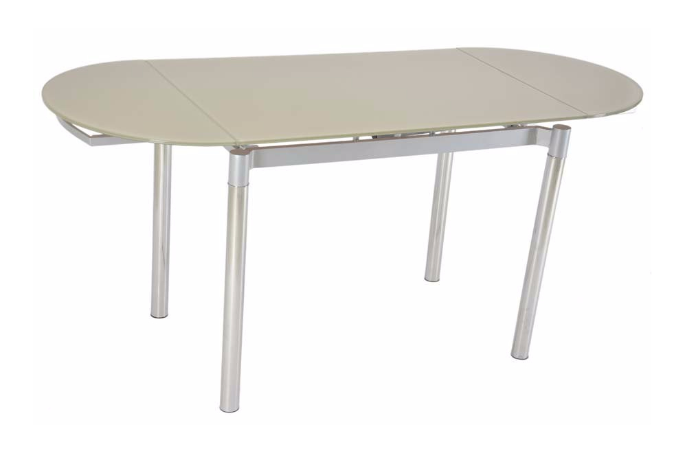 Стол стеклянный TL-1128B раскладной beige (mg028)