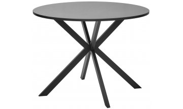 Стеклянный стол Вега D100 черный