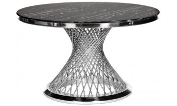 Керамический стол 76AR-805STOL/OB-CH nero alicanto / хром