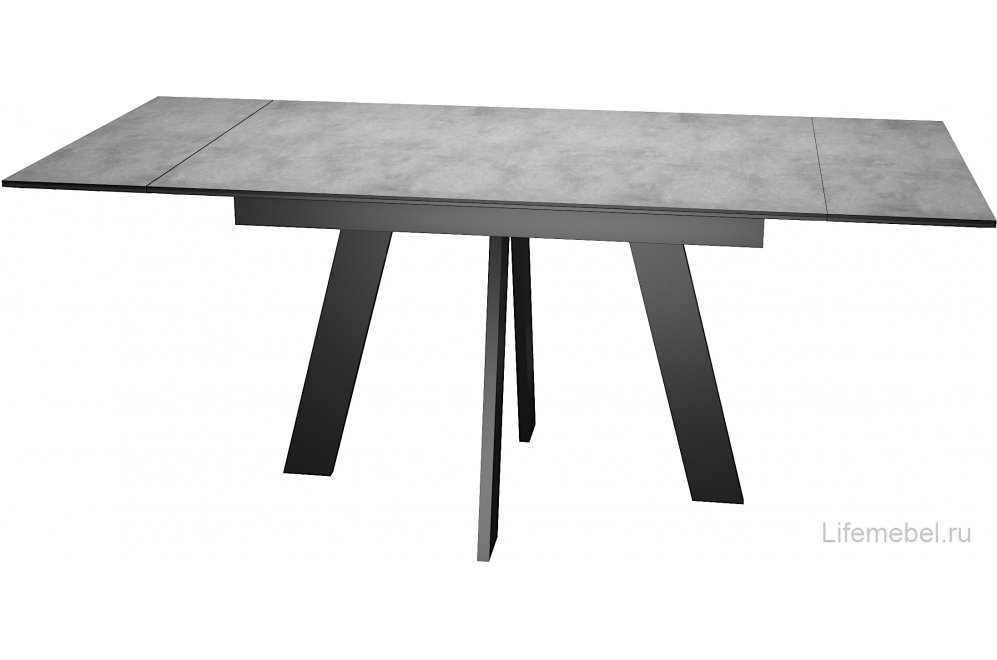 Стол Wings северный камень / черный