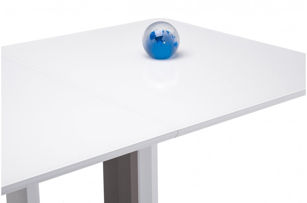 Стол на тумбе Санса 140 белый / белая шагрень