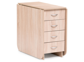 Обеденный стол Глория 606 М с ящиками дуб сонома