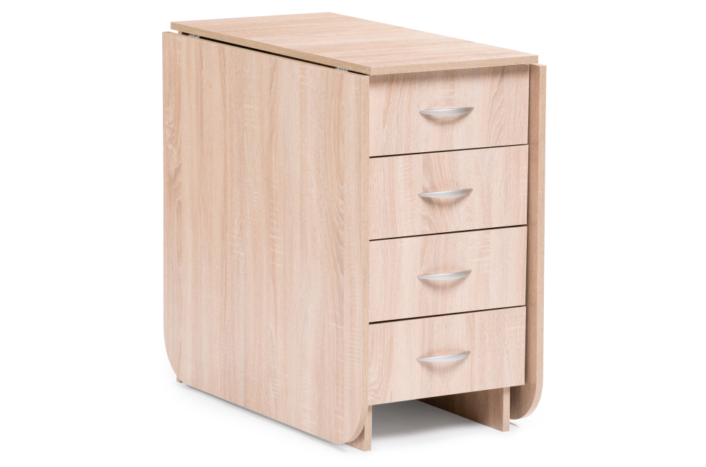 Стол-книжка Глория 606 М с ящиками дуб сонома