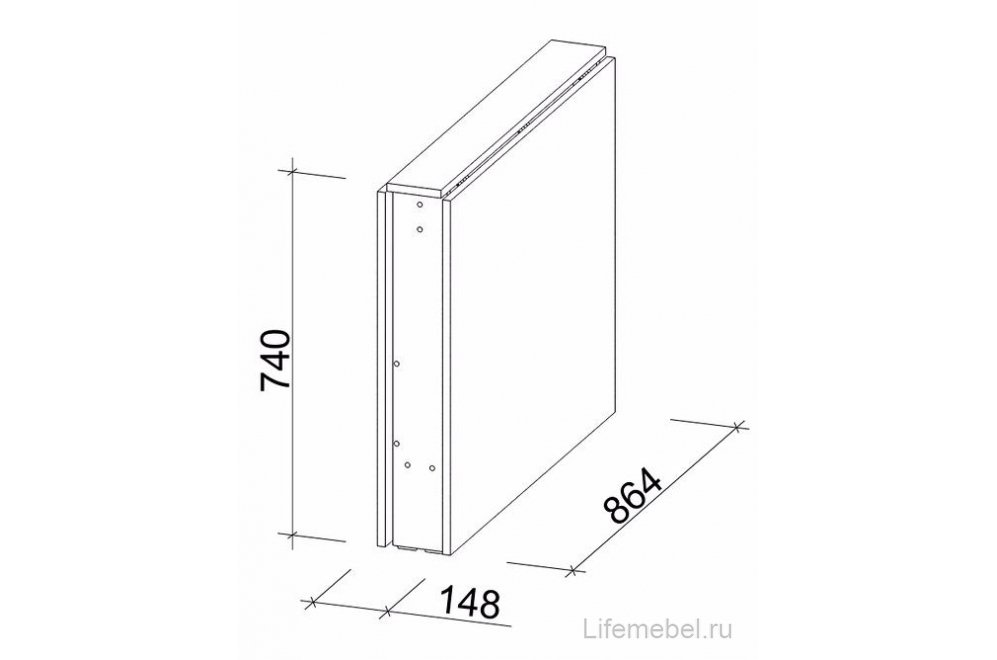 Стол-книжка СтК9 венге / дуб молочный