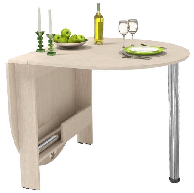 Стол обеденный раздвижной СтК12 дуб молочный