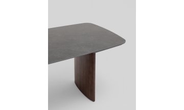 Керамический стол Астарта раскладной 180(260)x90 темная