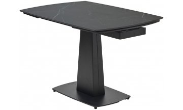 Керамический стол Balde 120 matt black marble solid ceramic / black