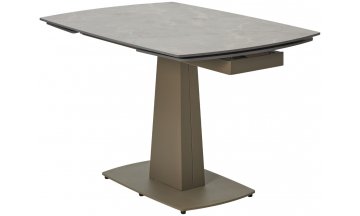 Керамический стол Balde 140 matt latte stone solid ceramic / taupe
