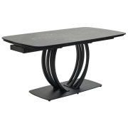 черный мрамор матовый / черный каркас