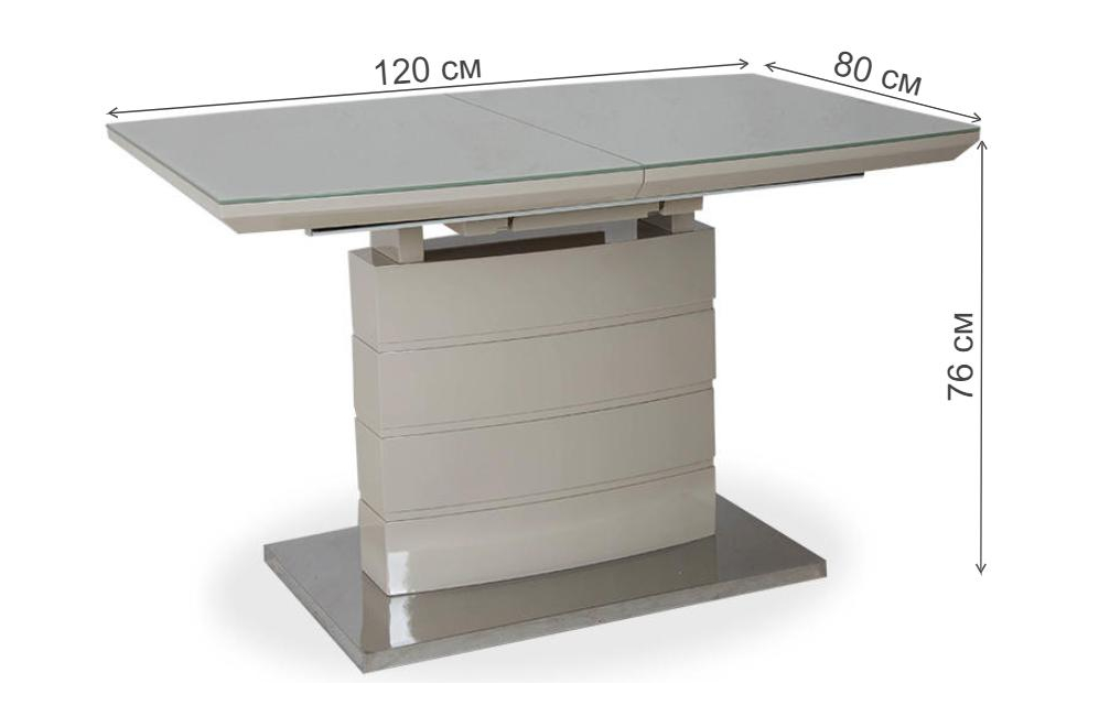 Стол на тумбе DT500 beige