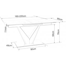 Керамический стол Canyon