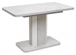 Стол на тумбе Stork 120 белый бетон / белый