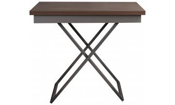 Стол-трансформер Apollo D31/S59 дуб шамони темный / серебро