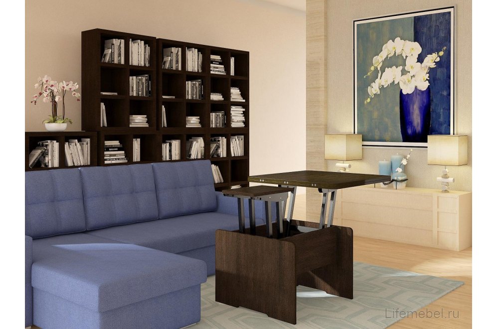 Стол-трансформер Престиж темный венге