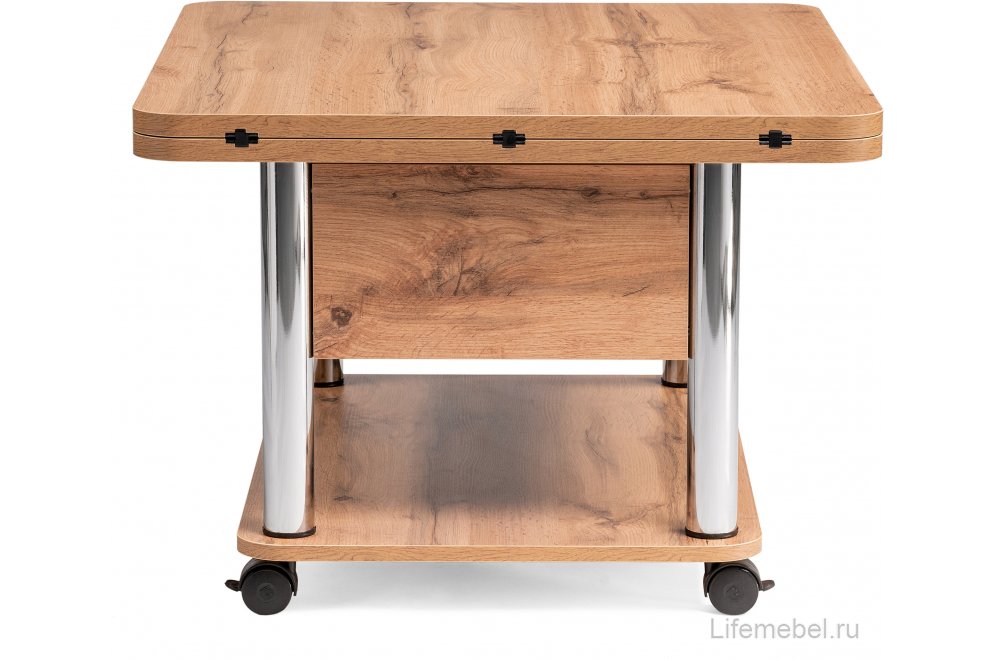 Стол-трансформер Виват дуб вотан / хром