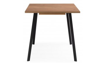 Деревянный стол Кортни 117 (157) x 77 дуб крафт золотой / черный матовый