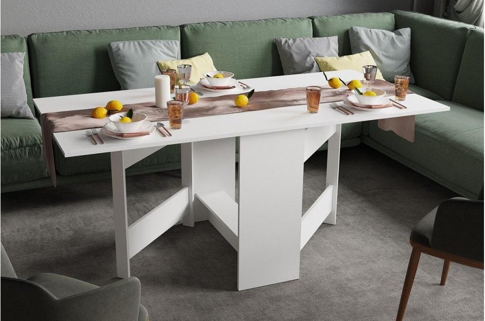 Стол-книжка раскладной белый