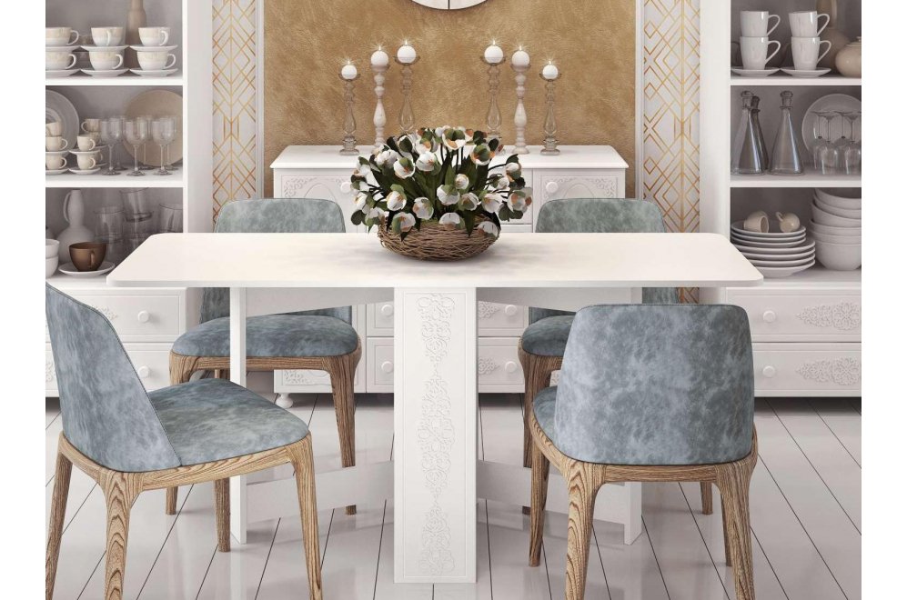 Стол-книжка СМ-4 белое дерево