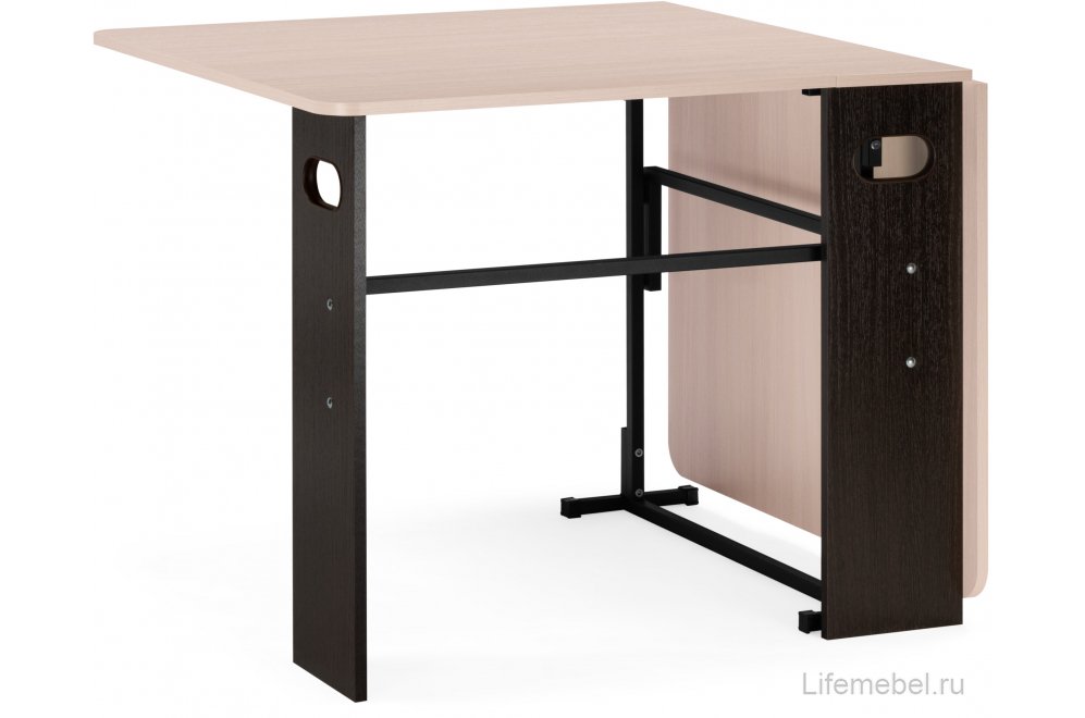 Стол-книжка Стим дуб молочный / венге