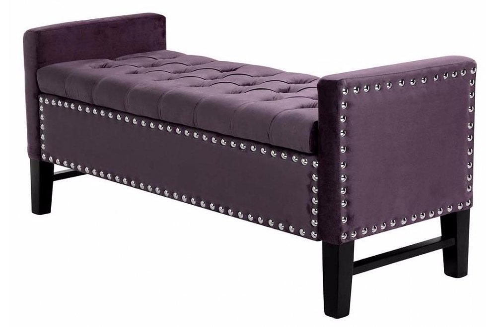 Банкетка Alice 5825 открывающаяся фиолетовая