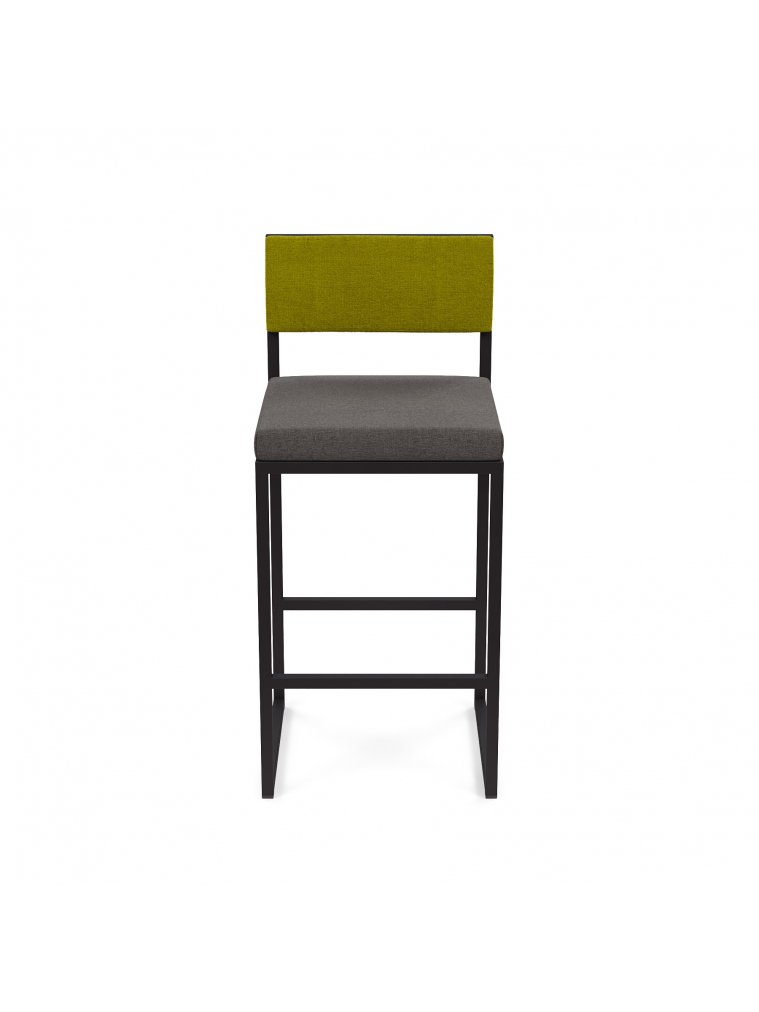 Барный стул Барнс-65 (400*400*650/900) grey lunar/NEW kiwi/черный