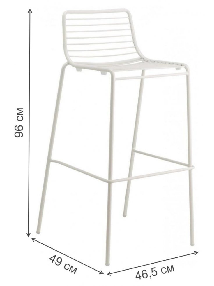 Барный стул 005/2535VB белый