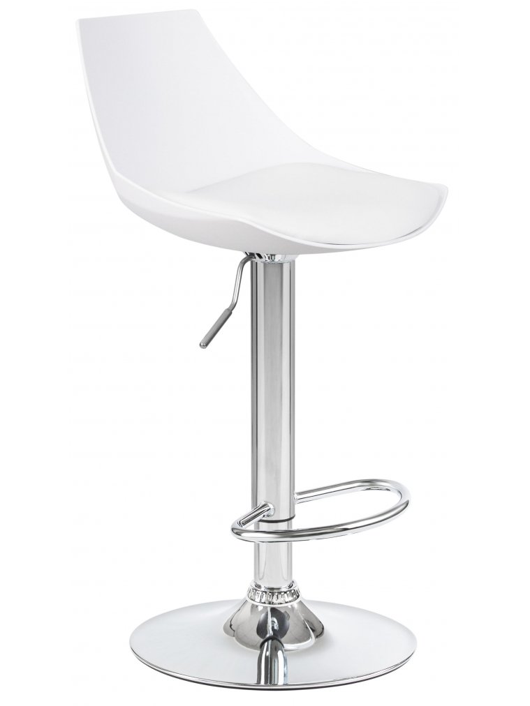 Барный стул Rocky белый / хром