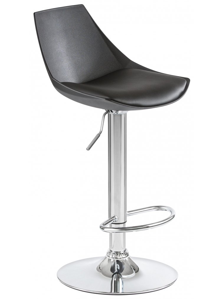 Барный стул Rocky черный / хром