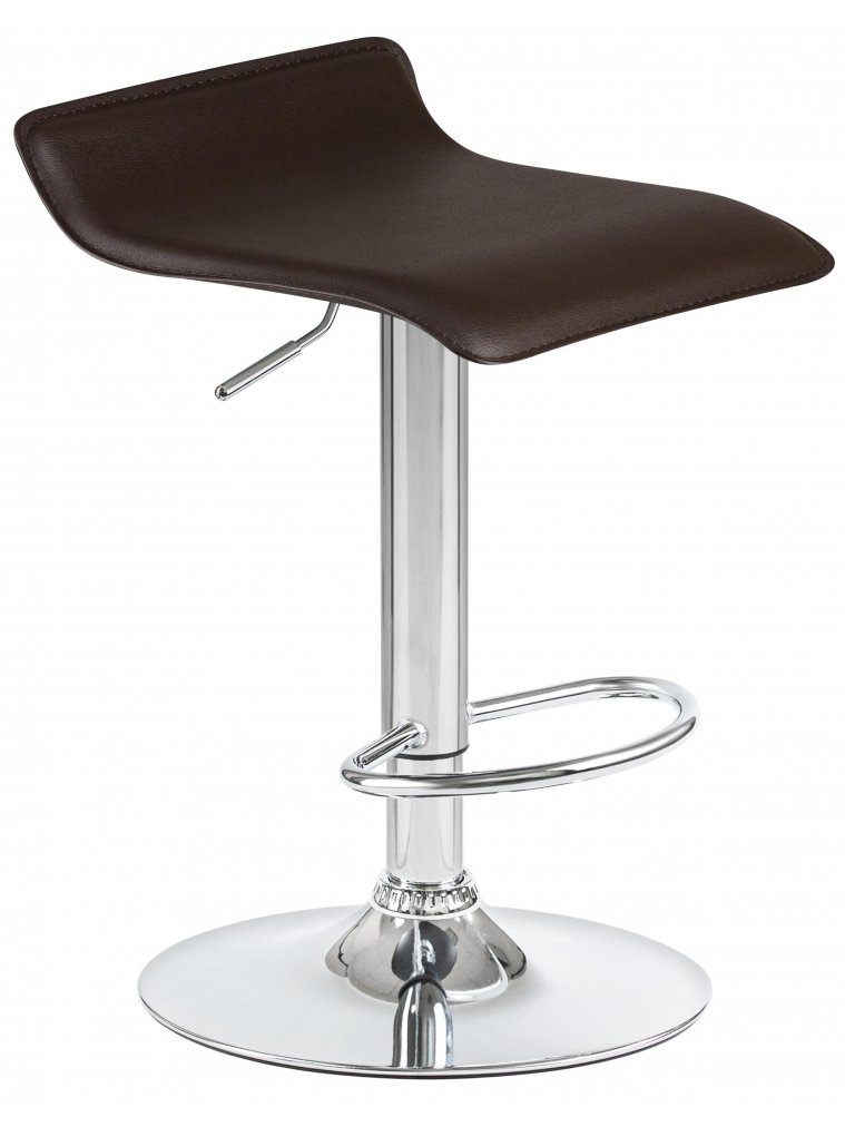 Барный стул Tommy коричневый / хром