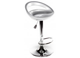 Барный стул Alfa серебристый