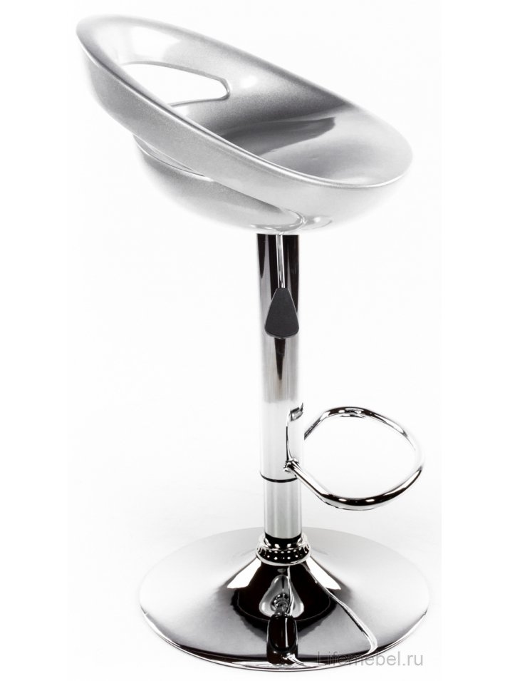 Барный стул Alfa серебристый
