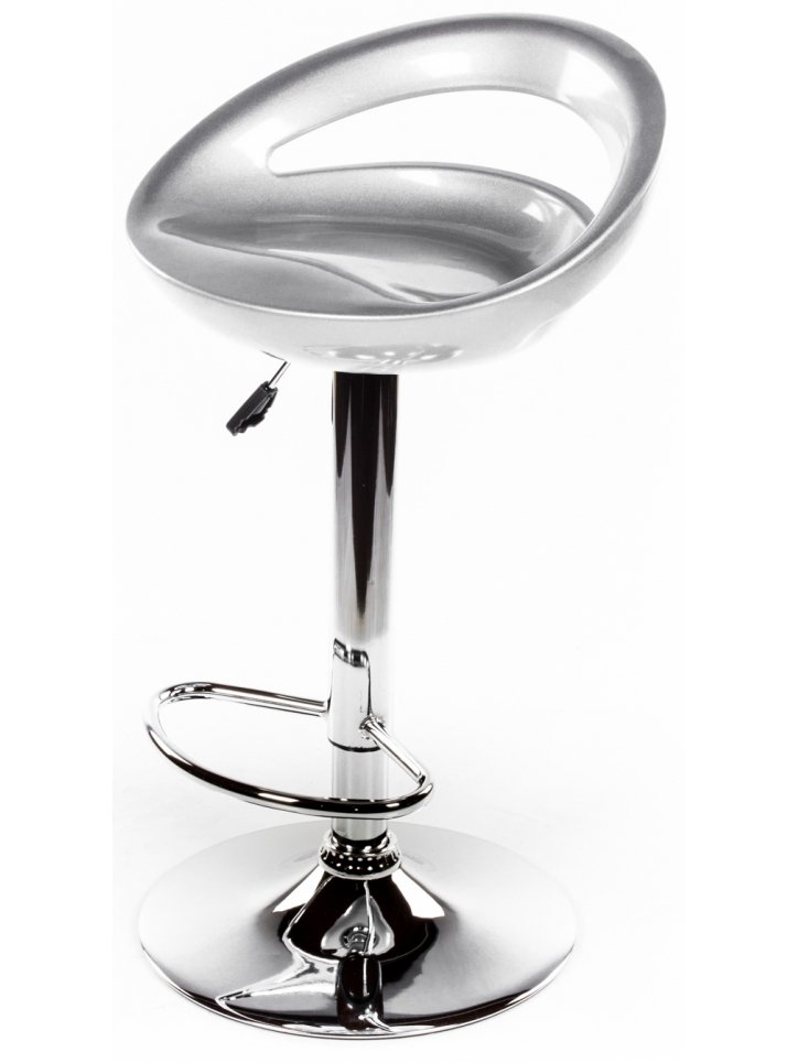 Барный стул Alfa серебристый