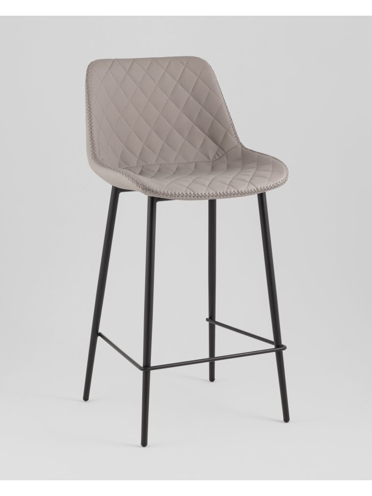 Барный стул Аркен, экокожа, серый