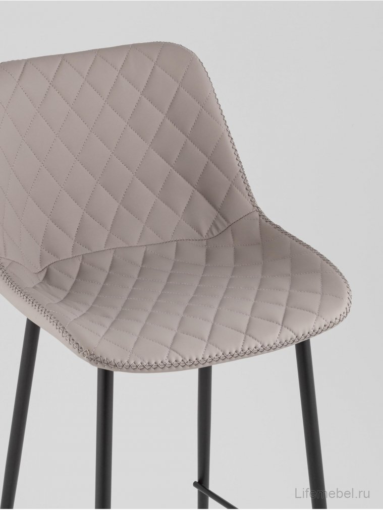 Барный стул Аркен, экокожа, серый