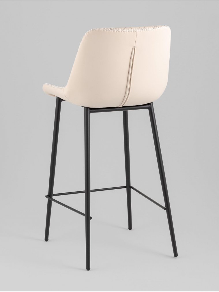 Барный стул Аркен, экокожа, светло-серый