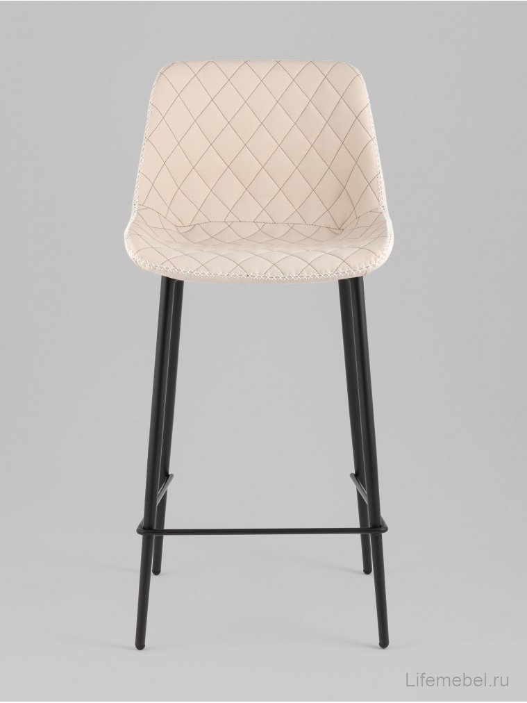 Барный стул Аркен, экокожа, светло-серый