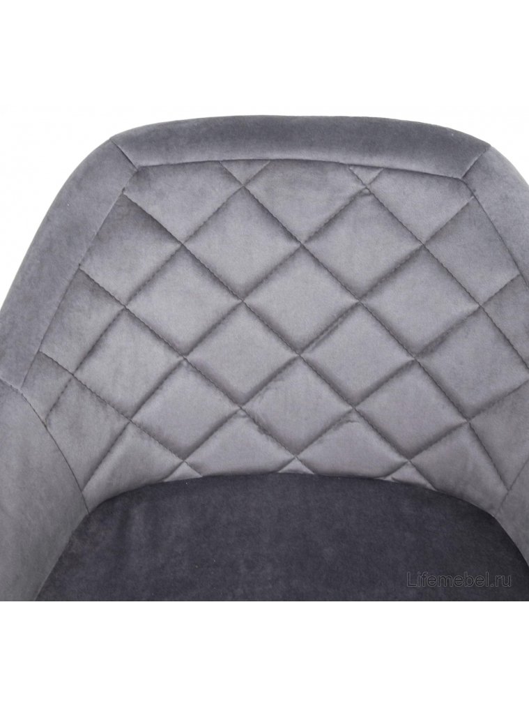 Барный стул Lisbon велюр темно-серый