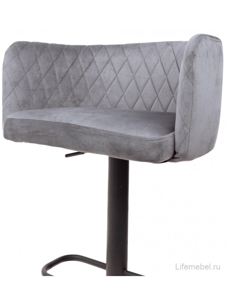 Барный стул Saba велюр темно-серый