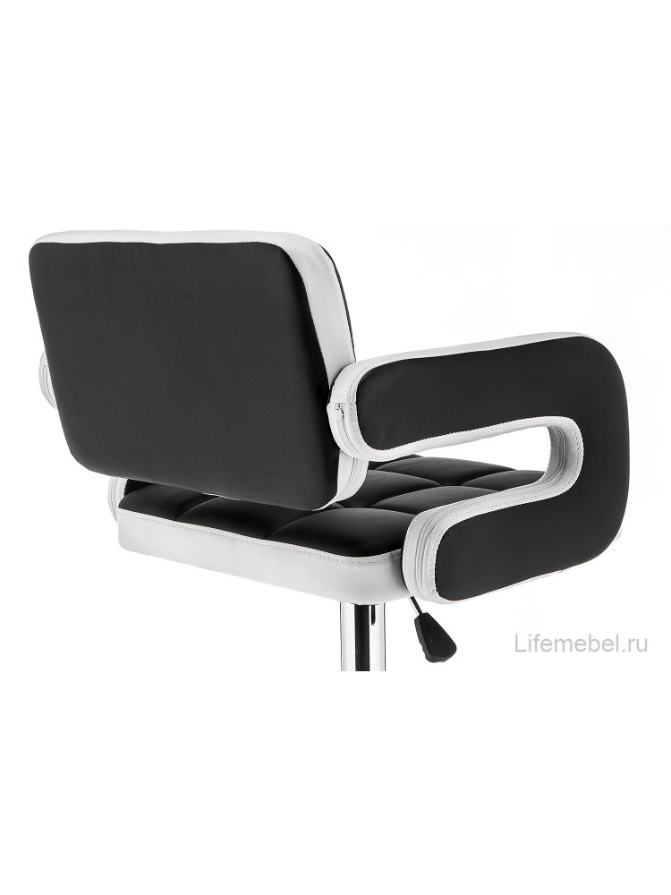 Барный стул Bent черный / белый