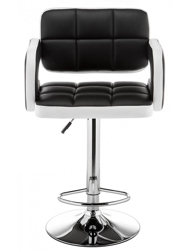 Барный стул Bent черный / белый