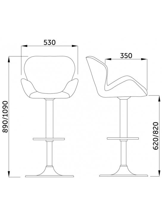 Барный стул Berlin терракотовый велюр hcj-23 / черный