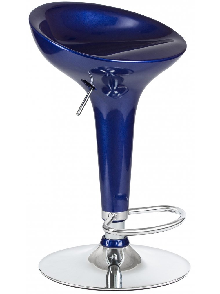 Барный стул 1004-LM Bomba синий металлик / хром
