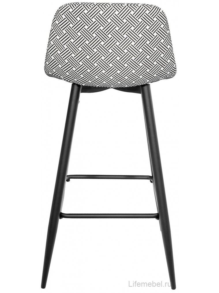 Барный стул Брэтон черно-белый принт