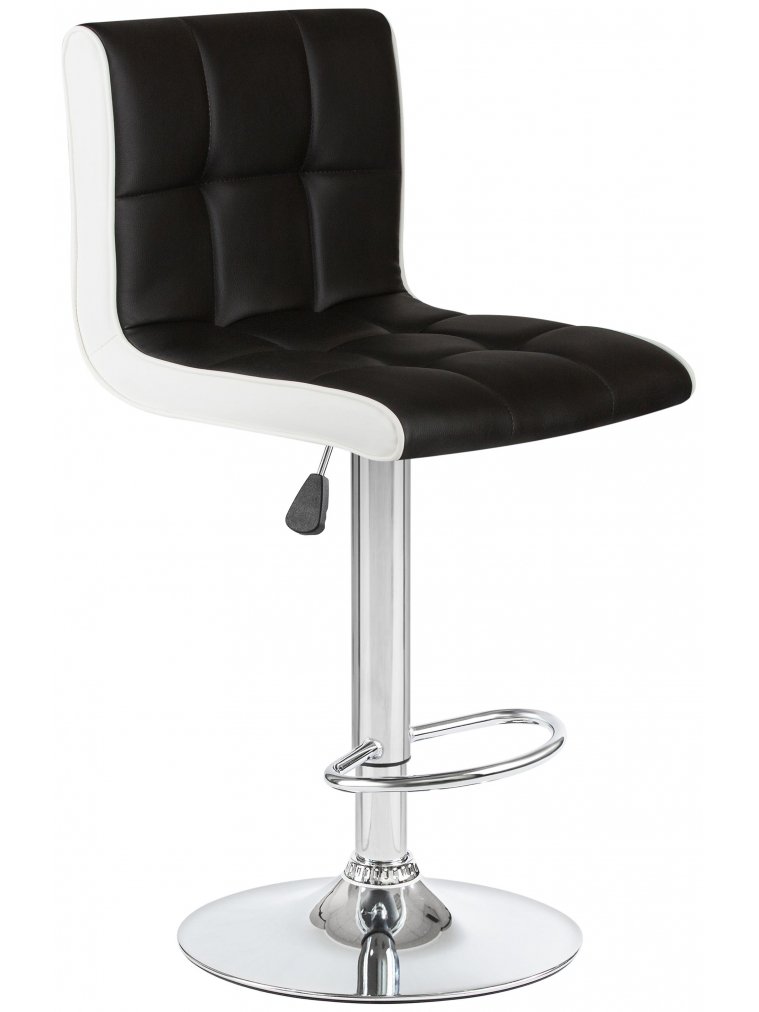 Барный стул 5006-LM Candy черно-белый / хром